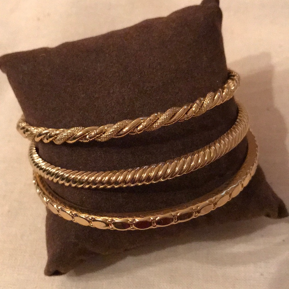 J.Crew Gold Stacking Bracelets
